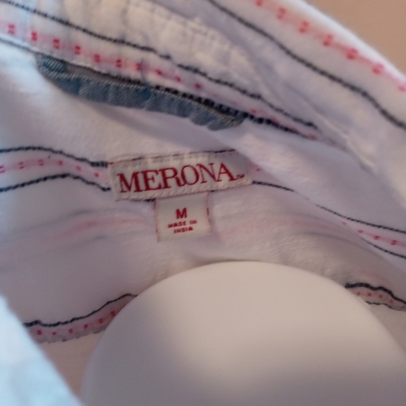 Merona white and pink tunic shirt - Picture 3 of 4